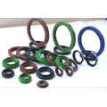 Rubber covered rotary shaft lip seals